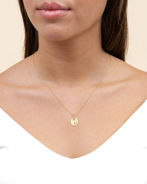 Engraving plates pendant necklace baby feet zirconia 12mm-3