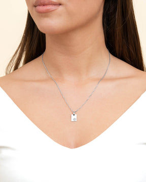 Engraving plates pendant necklace guardian angel