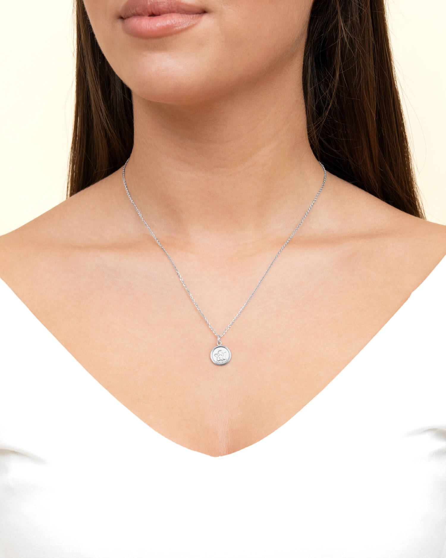 Engraving plates pendant necklace guardian angel-11