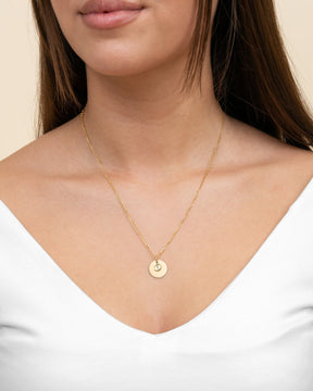 Engraving plates pendant necklace baby feet 14mm-3