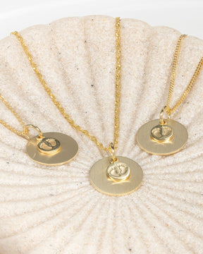 Engraving plates pendant necklace baby feet 14mm