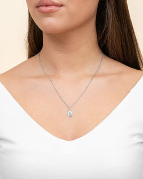 Engraving plates pendant necklace guardian angel-11