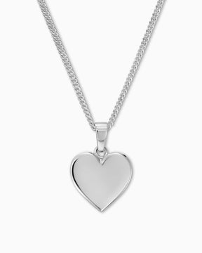 Heart necklace engraving plate pendant 12mm