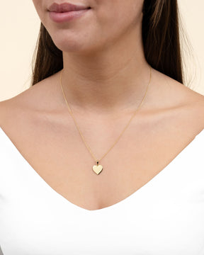 Heart necklace engraving plate pendant 12mm-8