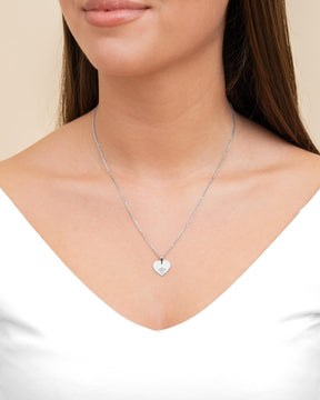 Engraving plates pendant necklace heart guardian angel