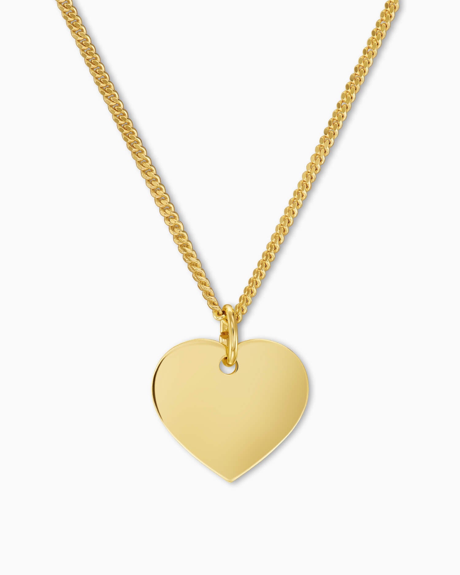 Heart necklace engraving plate pendant 13mm-8