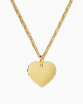 Heart necklace engraving plate pendant 13mm-8