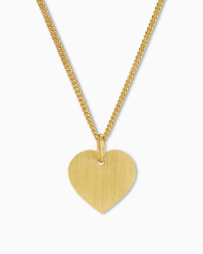 Heart necklace engraving plate pendant 13mm-8