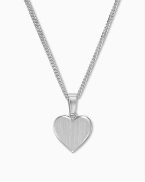 Heart necklace engraving plate pendant 10mm