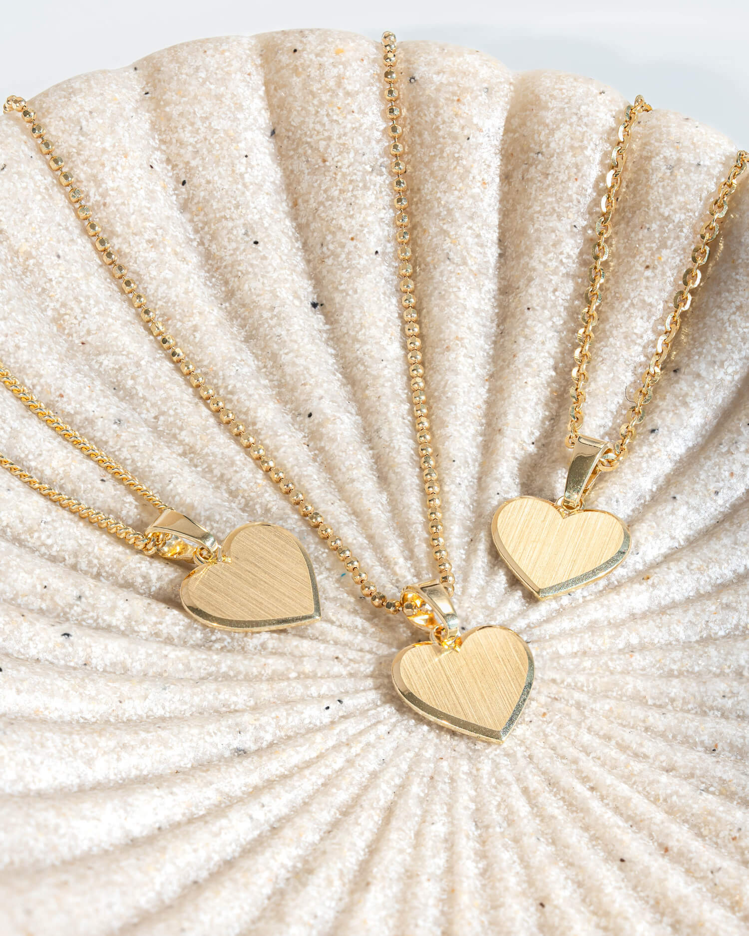 Heart necklace engraving plate pendant 10mm-4