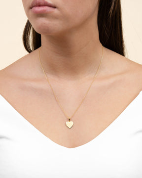 Heart necklace engraving plate pendant 12mm-8