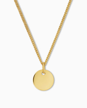 Engraving plates necklace pendant round 10mm