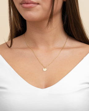 Engraving plates necklace pendant round 10mm-7