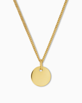 Engraving plates necklace pendant round 10mm