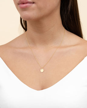 Engraving plates necklace pendant round 10mm-7