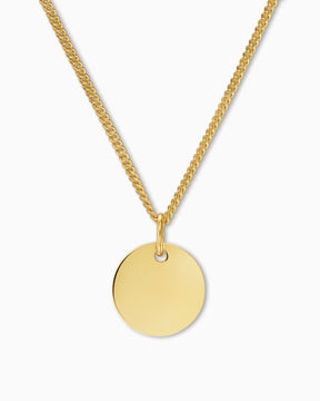 Engraving plates necklace pendant round 12mm-8