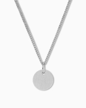 Engraving plates necklace pendant round 10mm