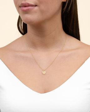 Engraving plates necklace pendant round 10mm-7