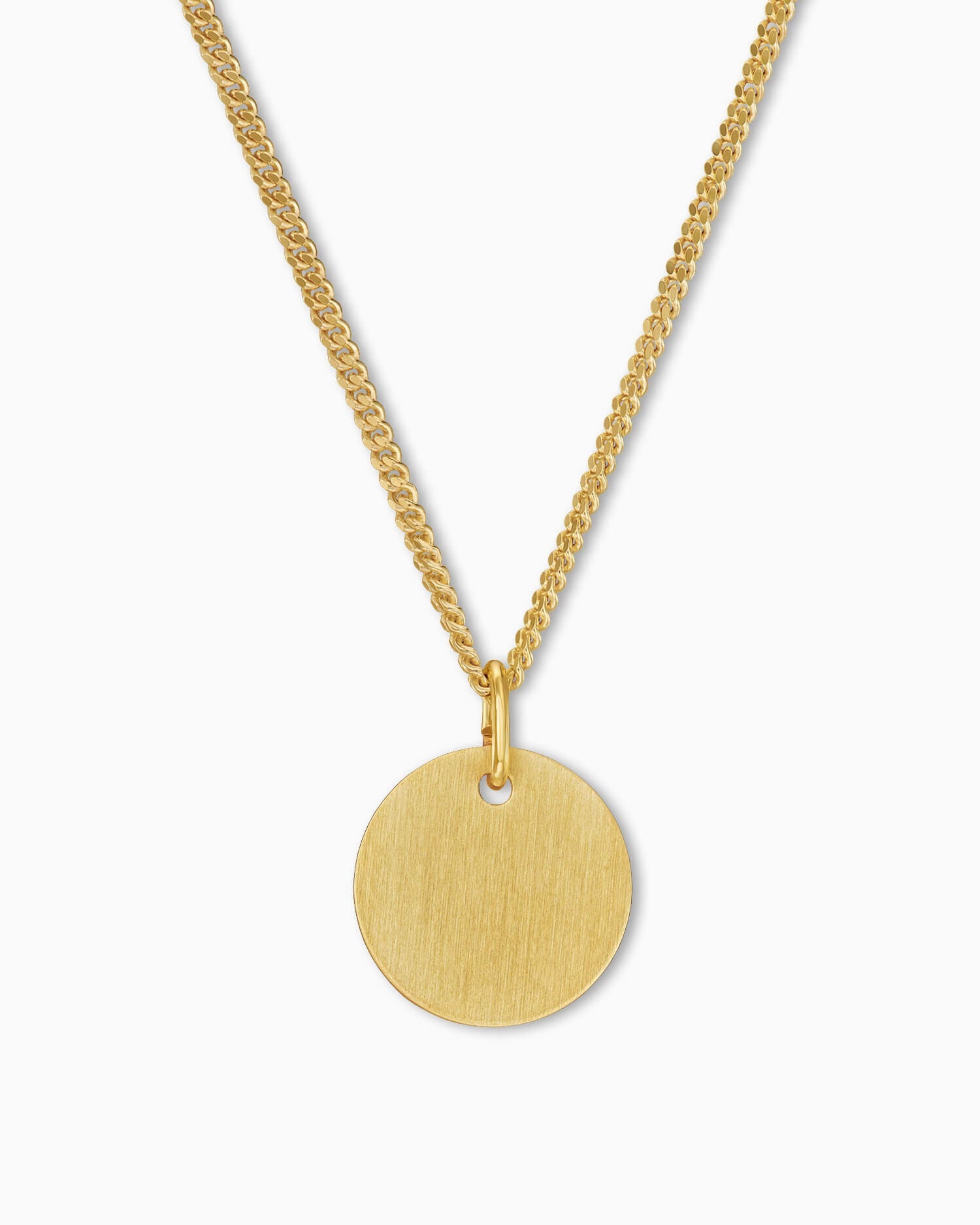 Engraving plates necklace pendant round 12mm