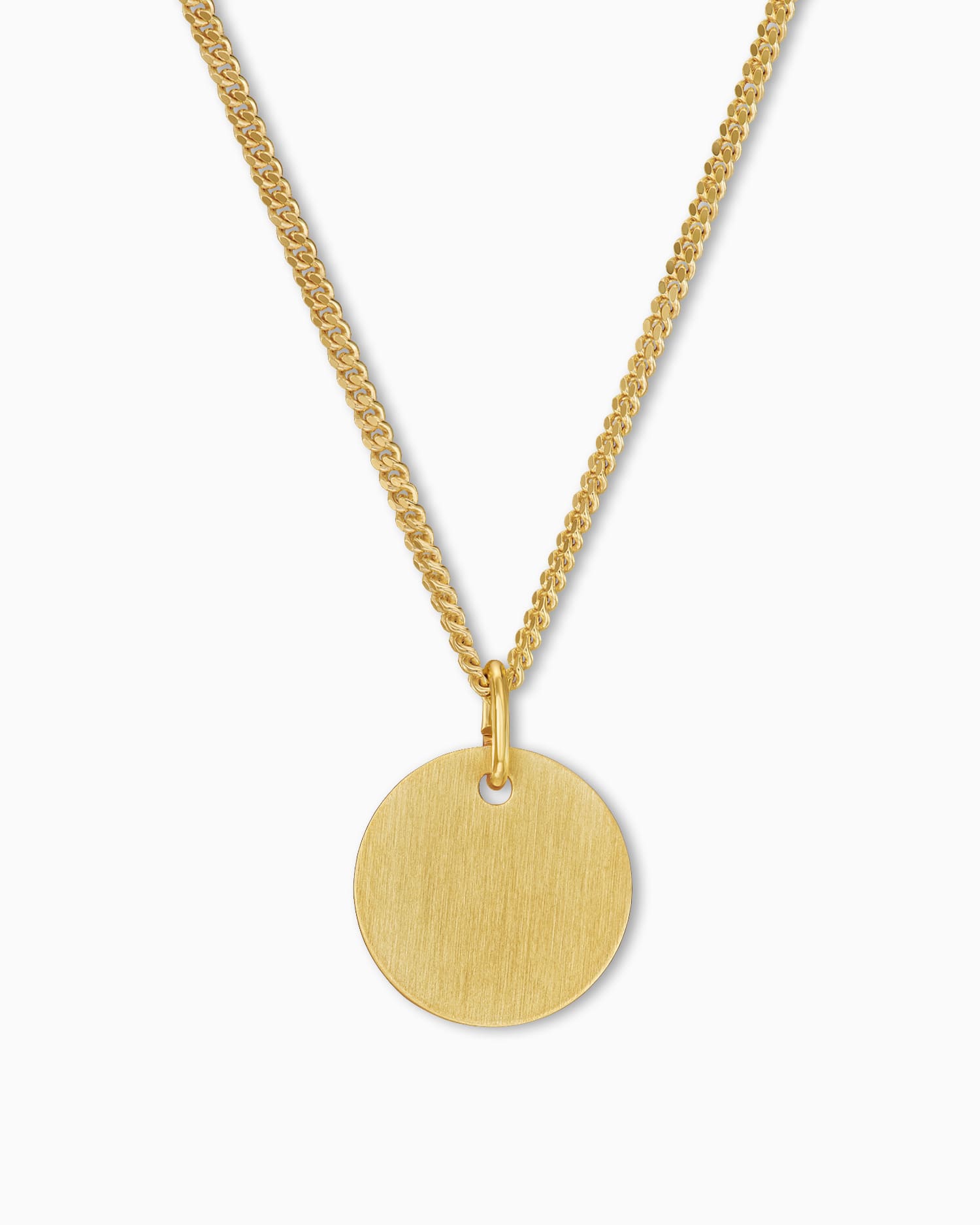 Engraving plates necklace pendant round 12mm