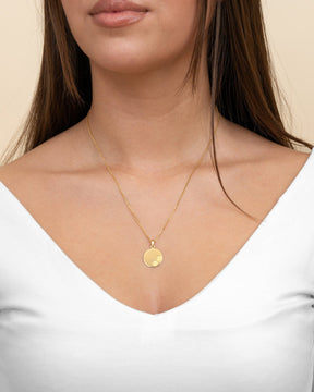 Engraving plates necklace pendant paw print 16mm-4