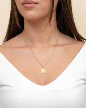 Engraving plates necklace pendant paw print 16mm