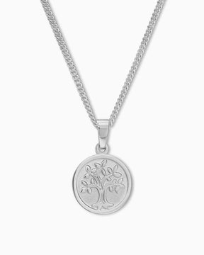 Engraving plates necklace pendant tree of life 12mm
