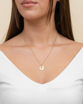 Engraving plates necklace pendant tree of life 14mm-2