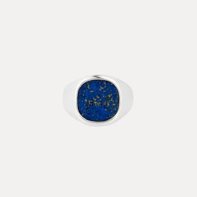 Large Lapis Lazuli Signet - Silver
