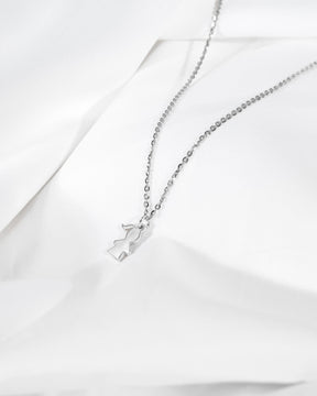 Girl's necklace pendant engraving plate-2