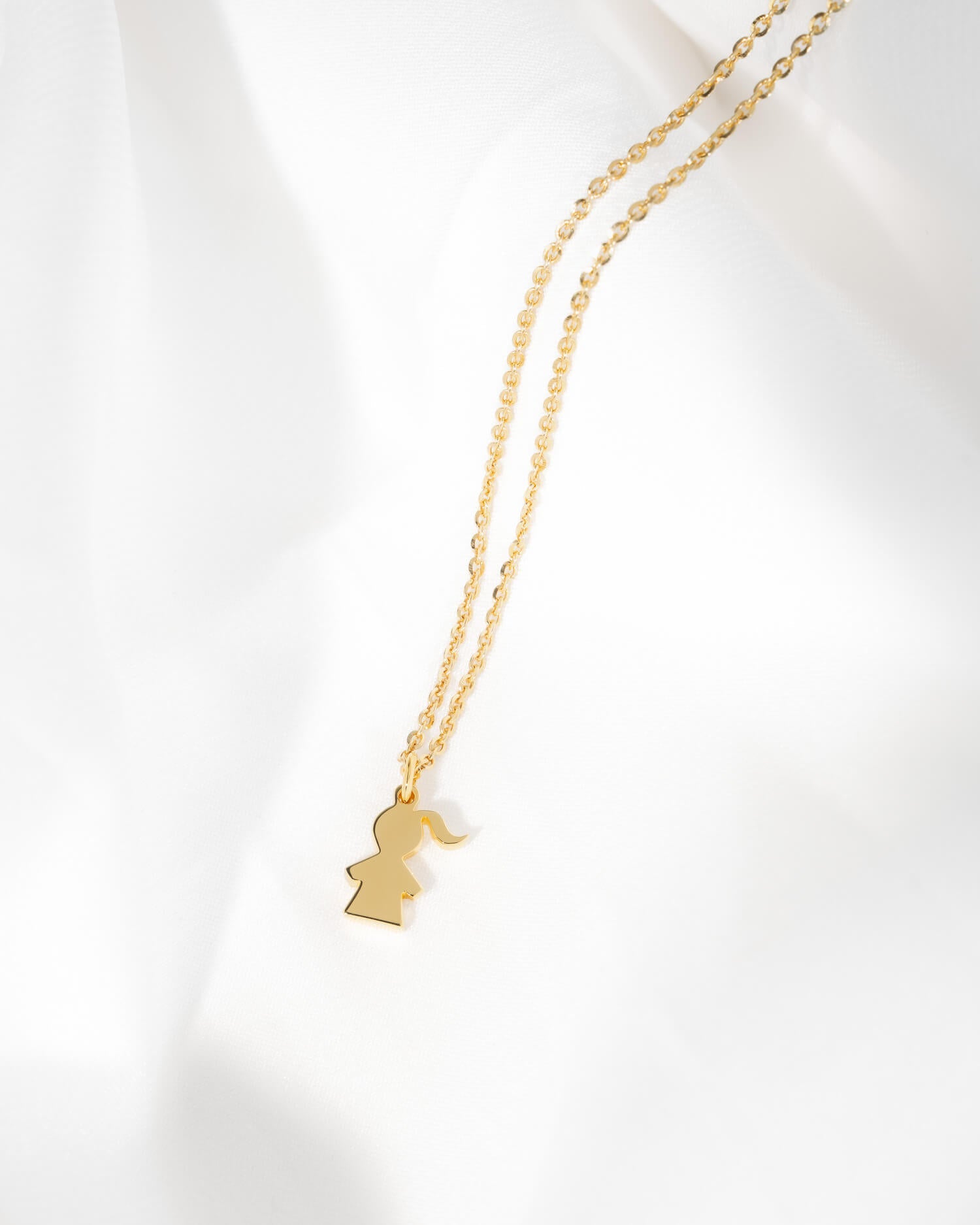 Girl's necklace pendant engraving plate-2