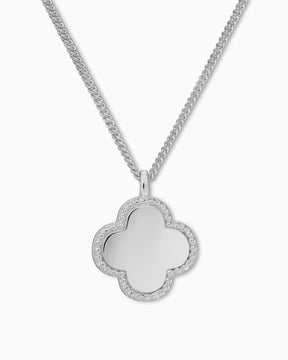 Cloverleaf necklace engraving plate