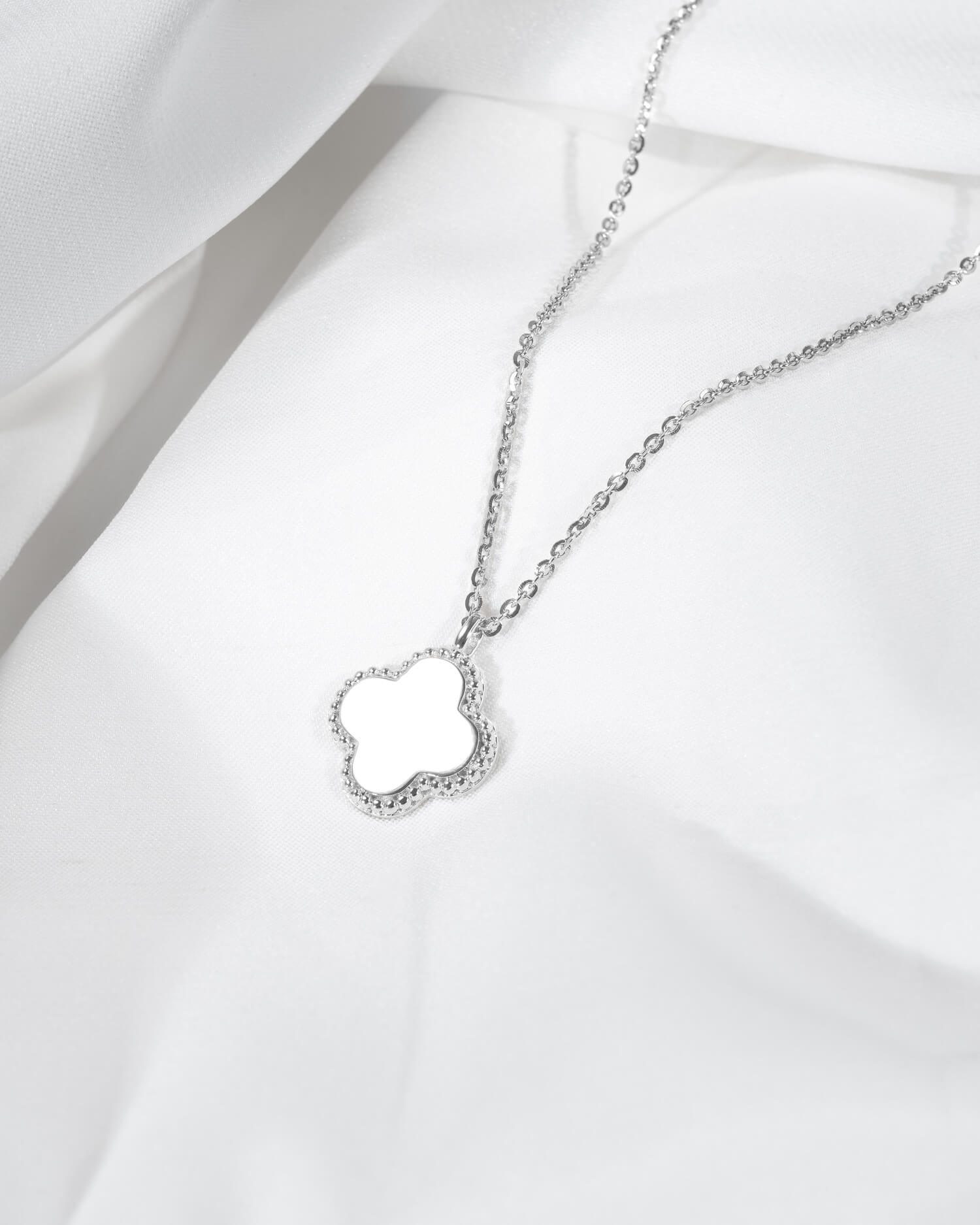 Cloverleaf necklace engraving plate
