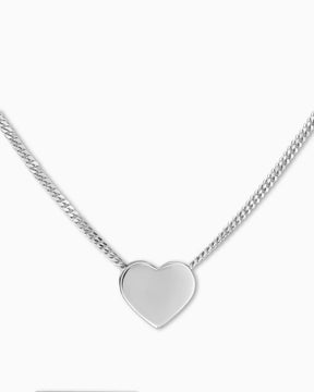 Heart necklace engraving plate pendant