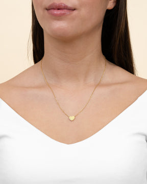 Heart necklace engraving plate pendant