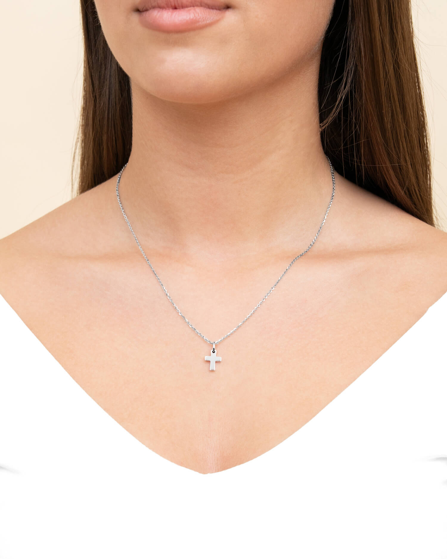 Cross necklace engraving plate pendant-2