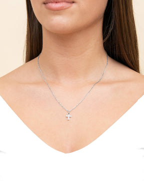 Cross necklace engraving plate pendant-2