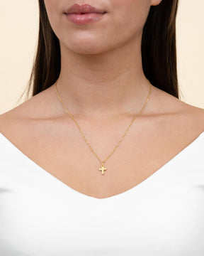 Cross necklace engraving plate pendant