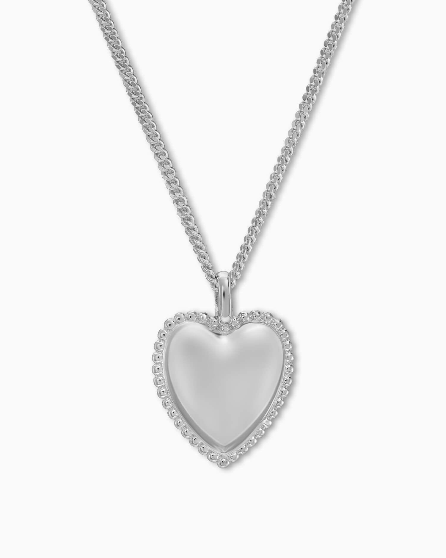 Heart necklace engraving plate pendant