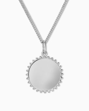 Sun necklace engraving plate pendant-2