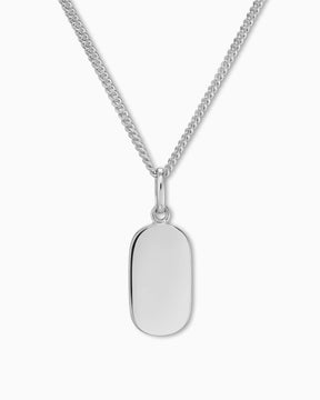 Engraving plates necklace pendant oval-12