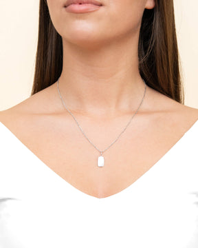 Engraving plates necklace pendant oval