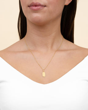 Engraving plates necklace pendant oval