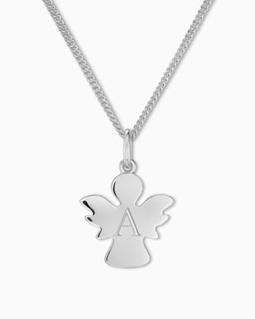 Angel necklace pendant engraving plate