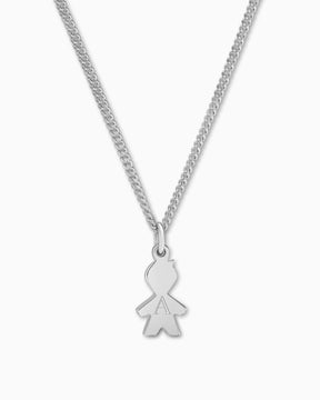 Boys necklace pendant engraving plate-2