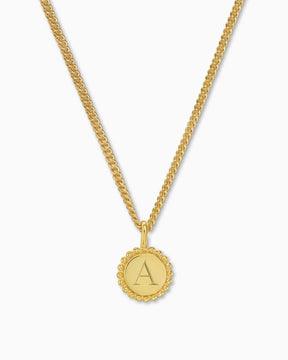 Engraving plates necklace pendant round 8mm-2