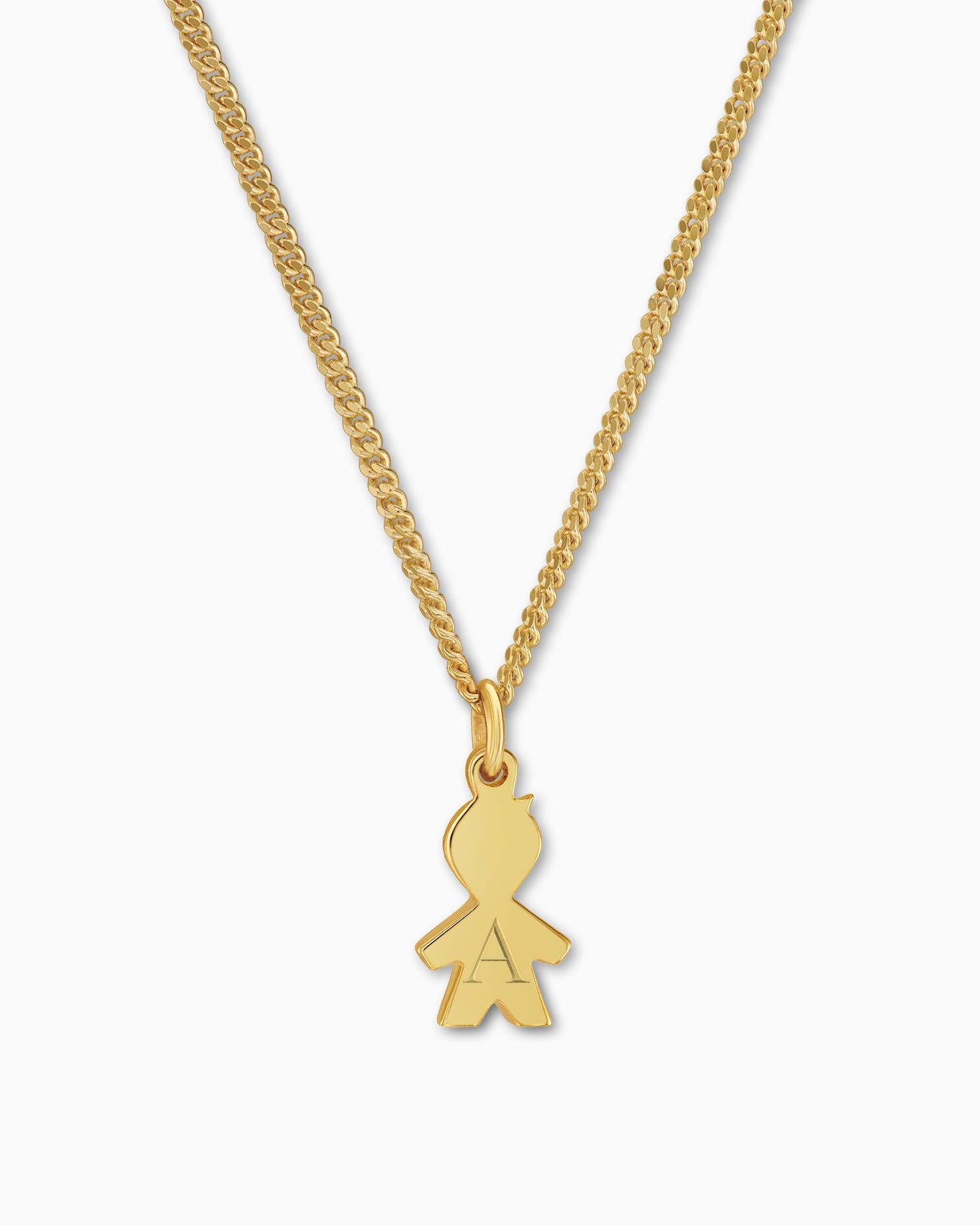 Boys necklace pendant engraving plate-2