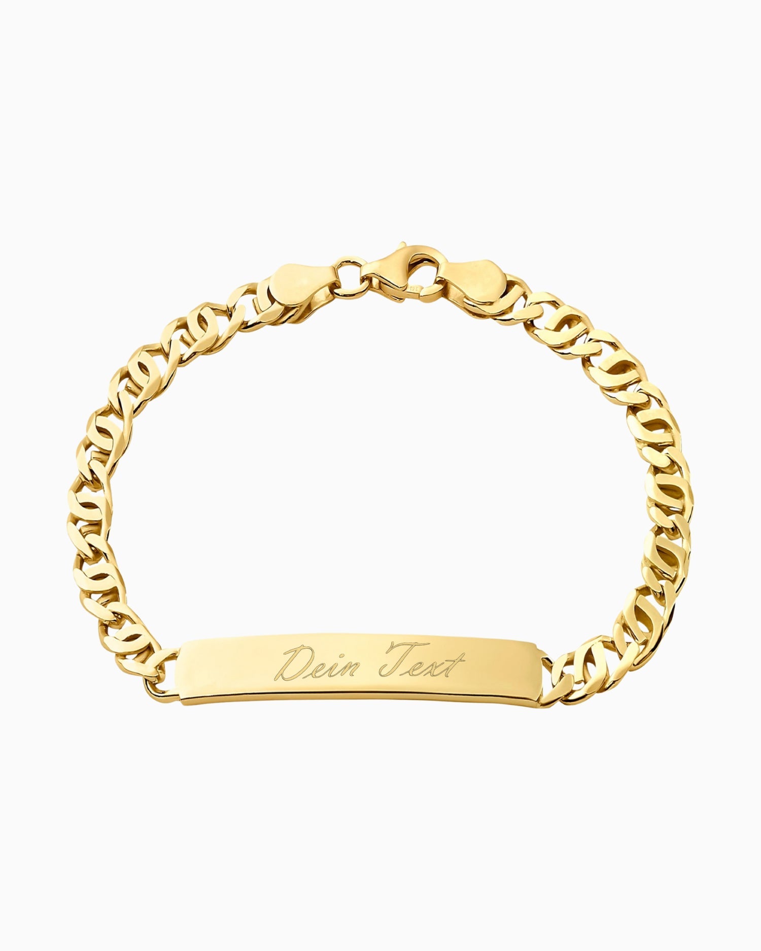 Engraving bracelet Engraving plate Tiger's eye ID bracelet