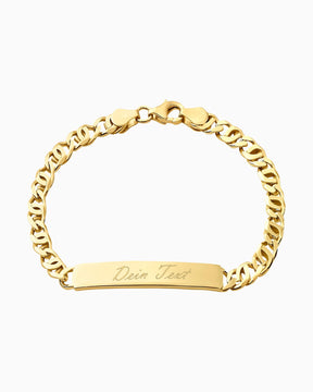 Engraving bracelet Engraving plate Tiger's eye ID bracelet