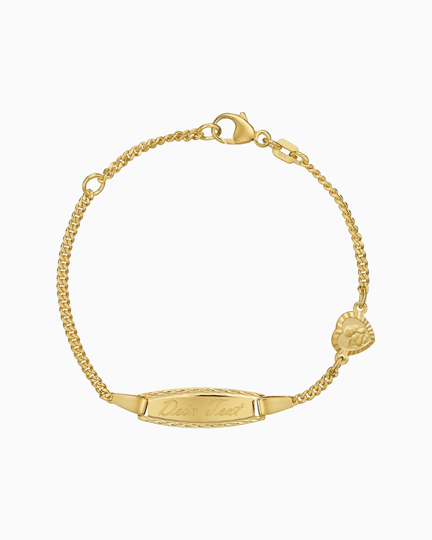 Engraving bracelet engraving plate guardian angel heart-2